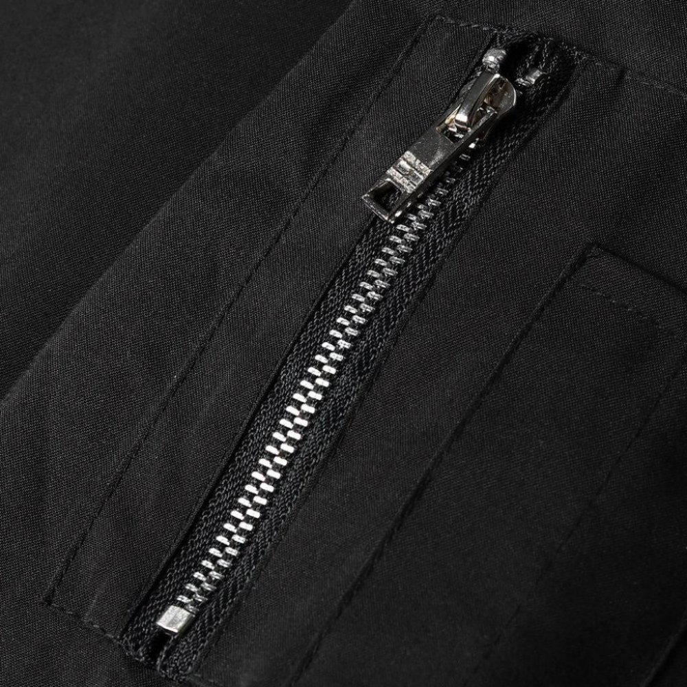 Black Mens Bomber Jacket - Picture 6 of 6